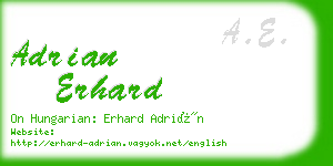 adrian erhard business card